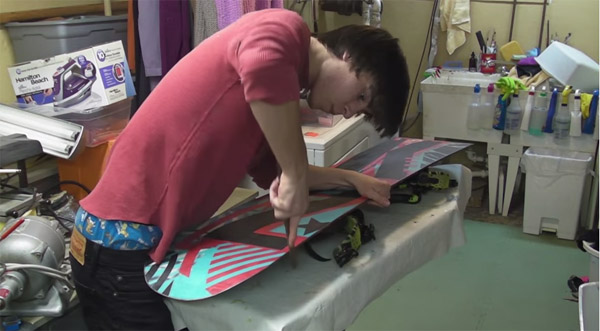 DIY Snowboard base fix